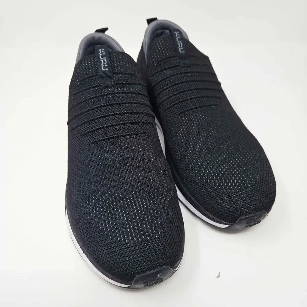 Kuru Atom slip on mens shoes sz 10 Black
